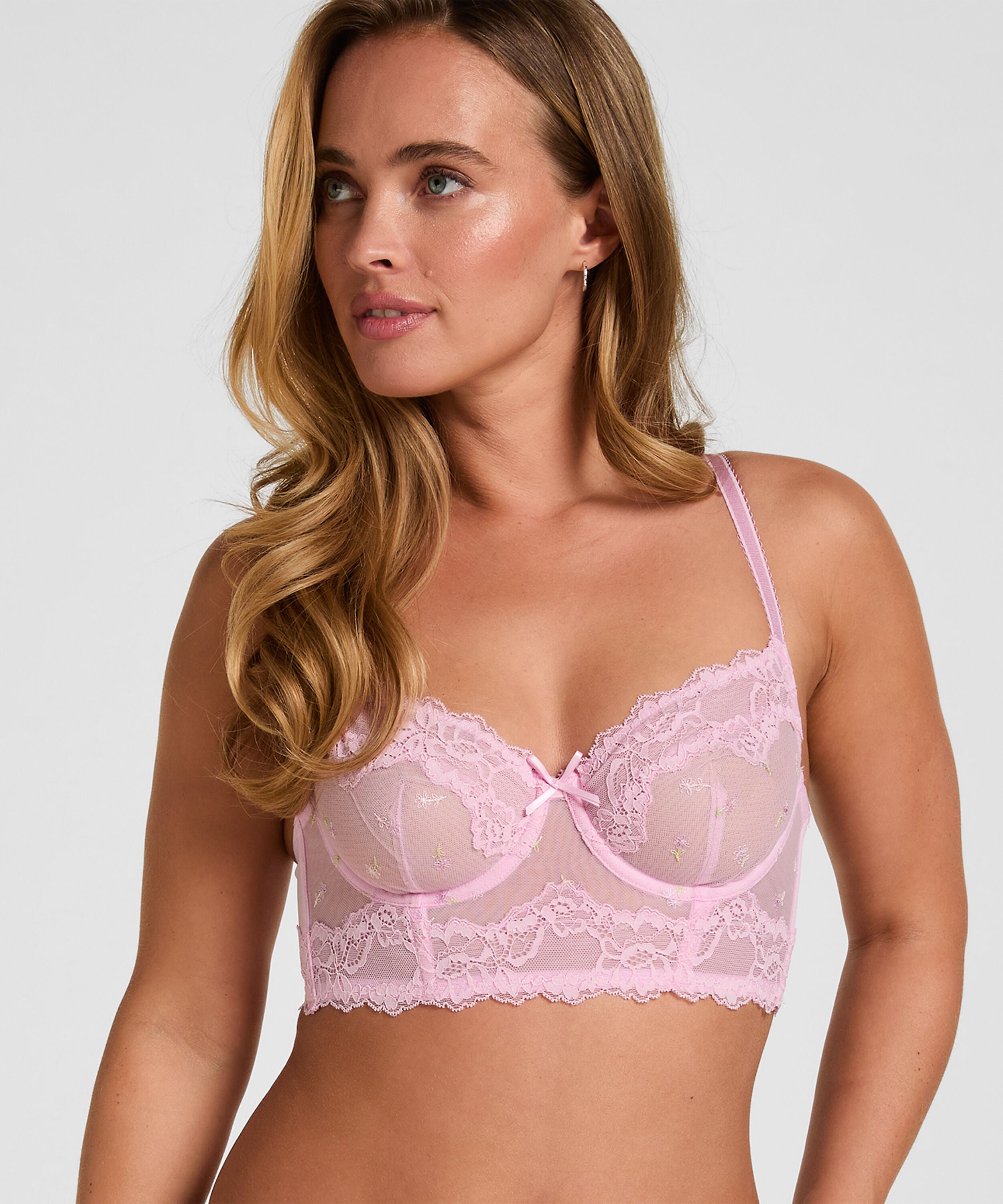 Sujetador Longline con Aros Sin Relleno Camellia