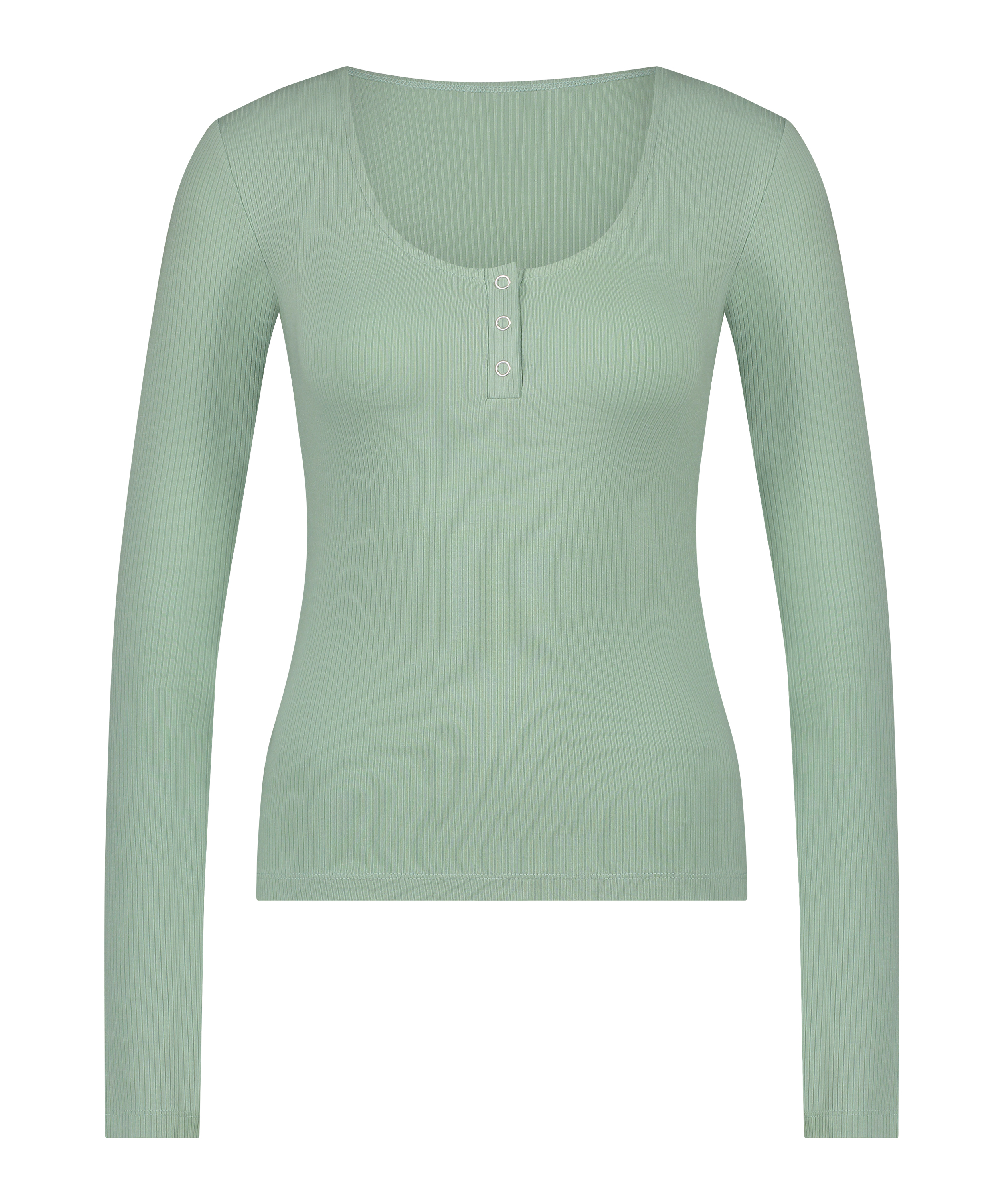 Top de pijama Rib, Verde, main