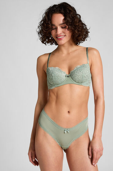 Hunkemöller Braguita basileña con forma de V London Verde