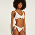 Top de bikini con aros no preformado Dune, Blanco