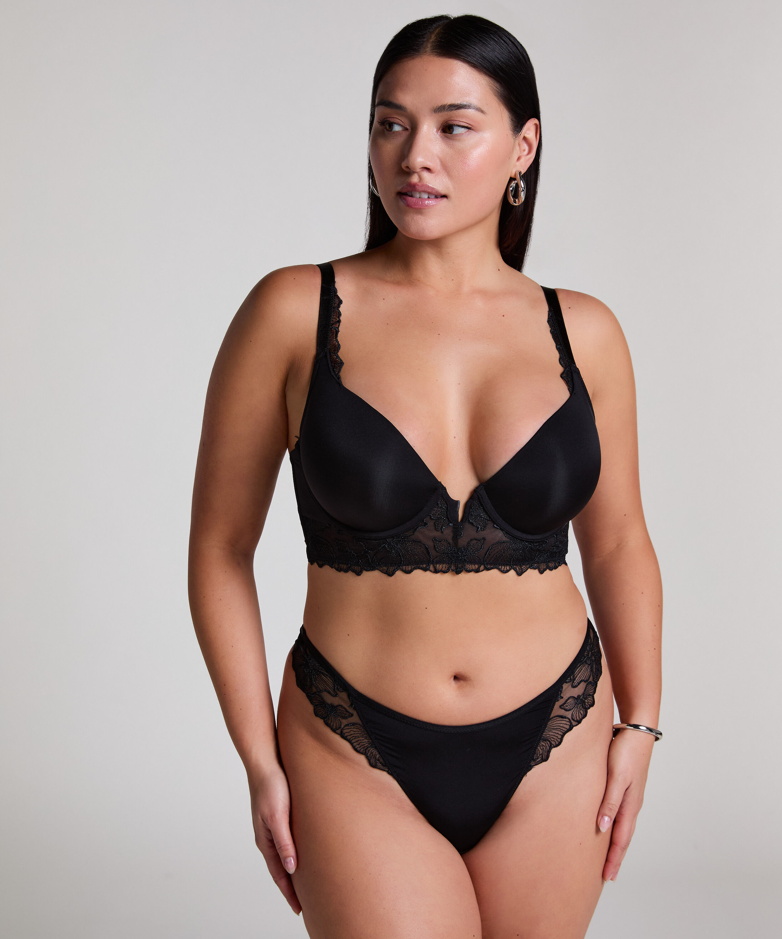 Sujetador push-up con aros de línea larga y relleno Jemima