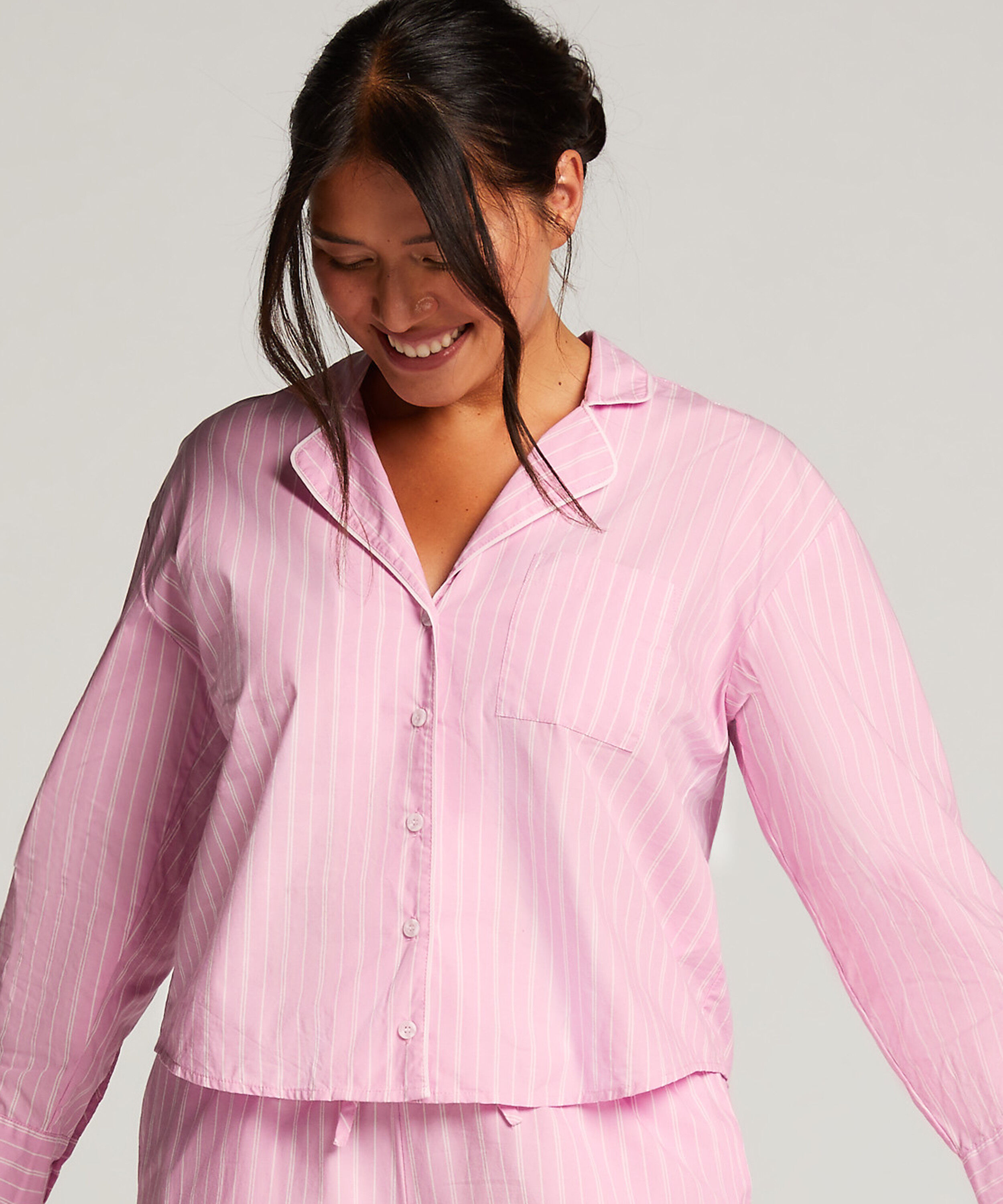 Top de pijama de algod&oacute;n, Rosa