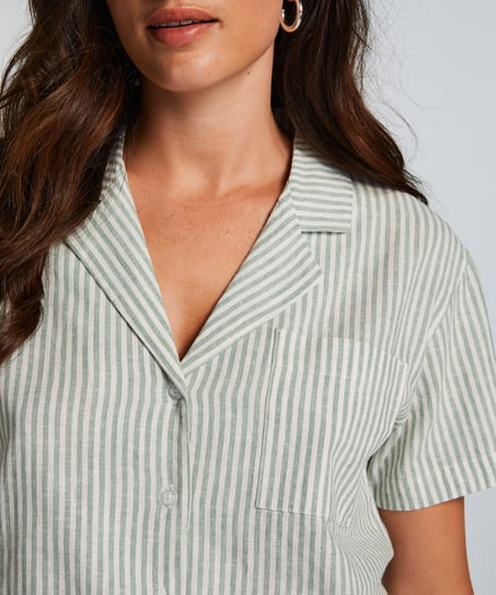 Top de pijama Lino, Verde