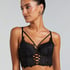 Sujetador de aros longline push-up acolchado Char, Negro