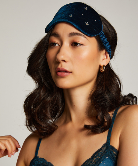 Antifaz de piel Velours, Verde