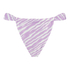 Braguita de bikini de corte alto Zebra, Morado
