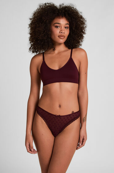 hunkemoller tanga phoebe morado