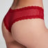 Brasile&ntilde;a en forma de V burn-out mesh, Rojo
