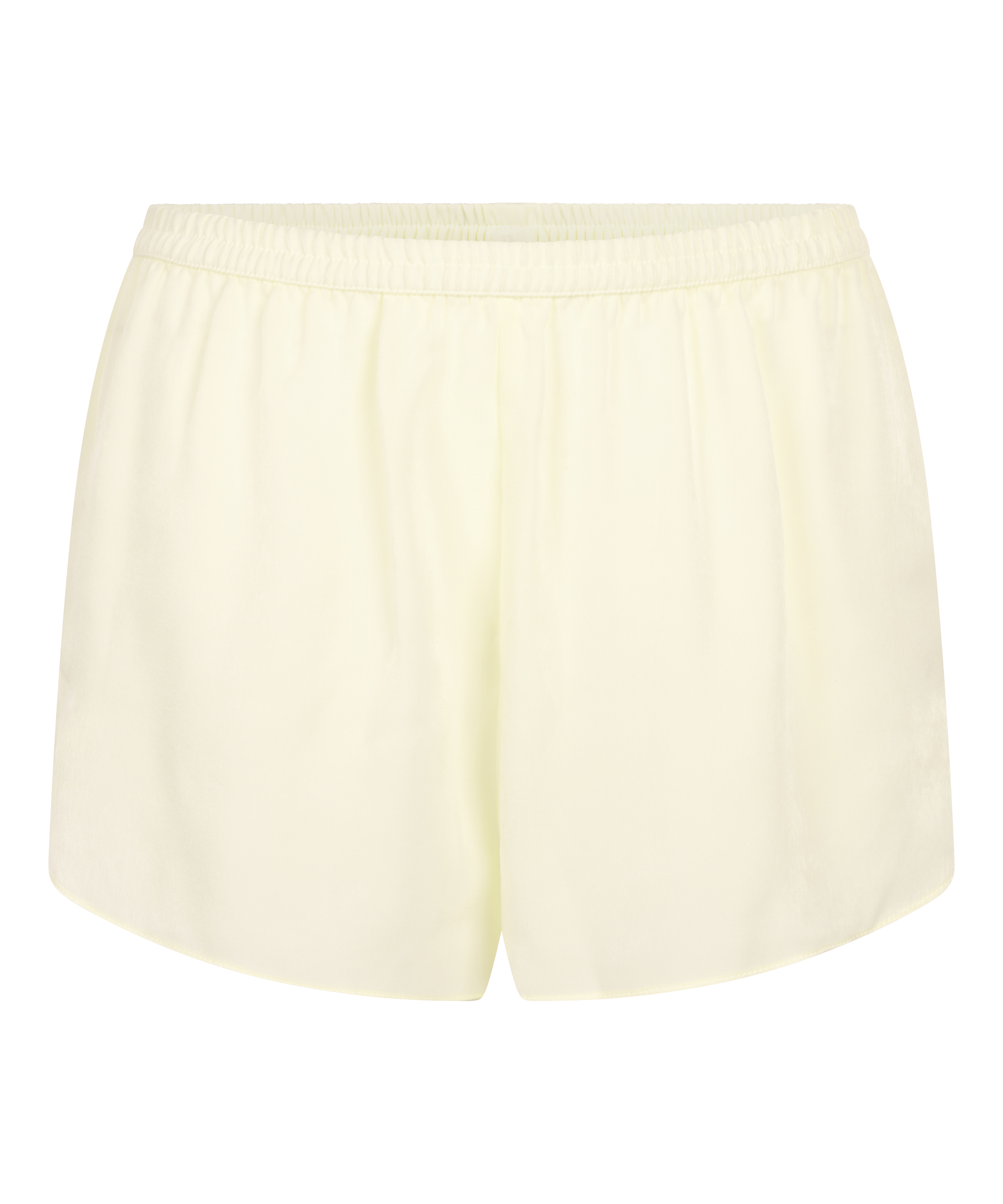 Short de sat&eacute;n Minimal, Amarillo, main