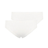 Lote de 3 braguitas brasileñas de algodón Georgia, Blanco