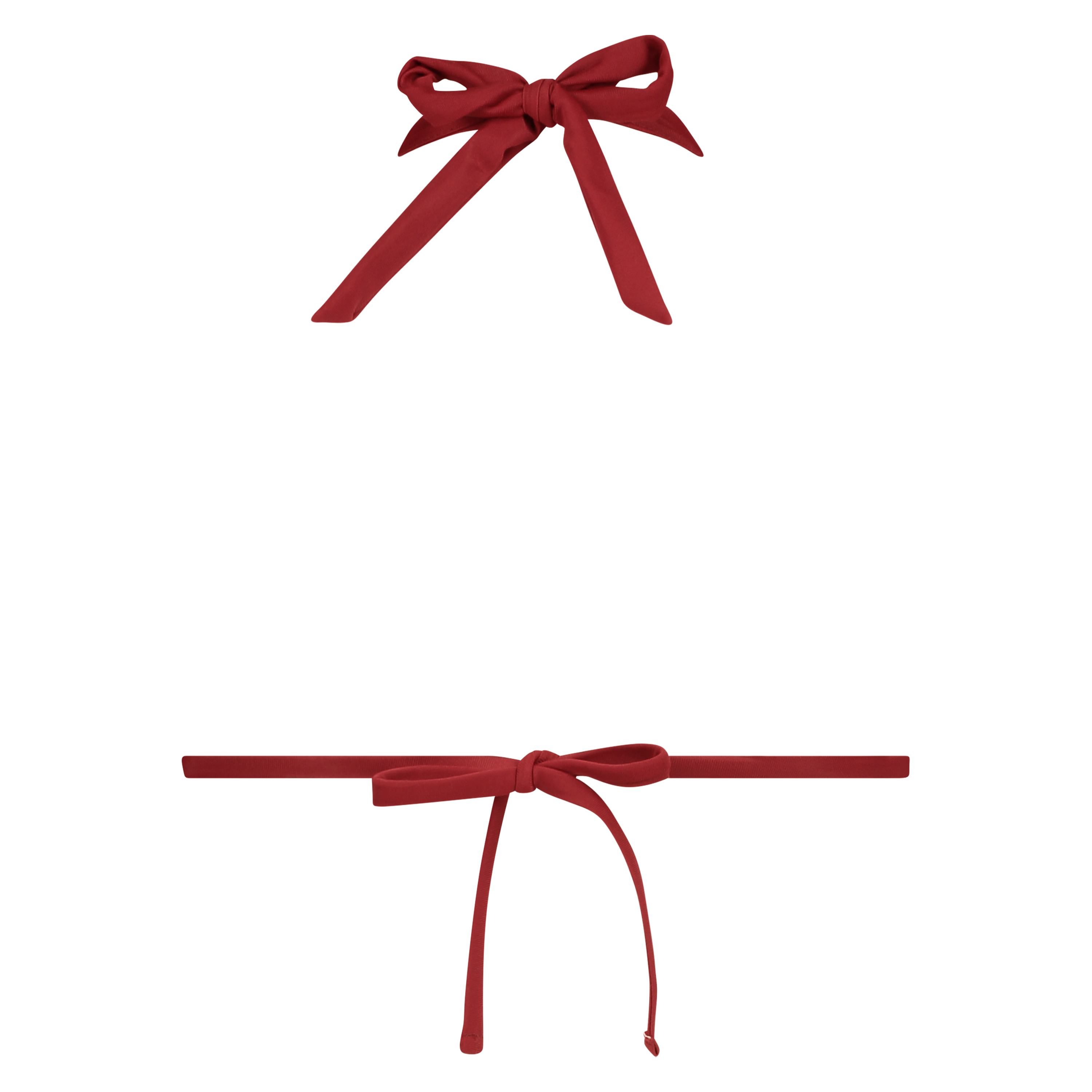 Top de bikini triangular Pagoda, Rojo, main