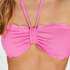 Top de bikini bandeau Scallop, Rosa