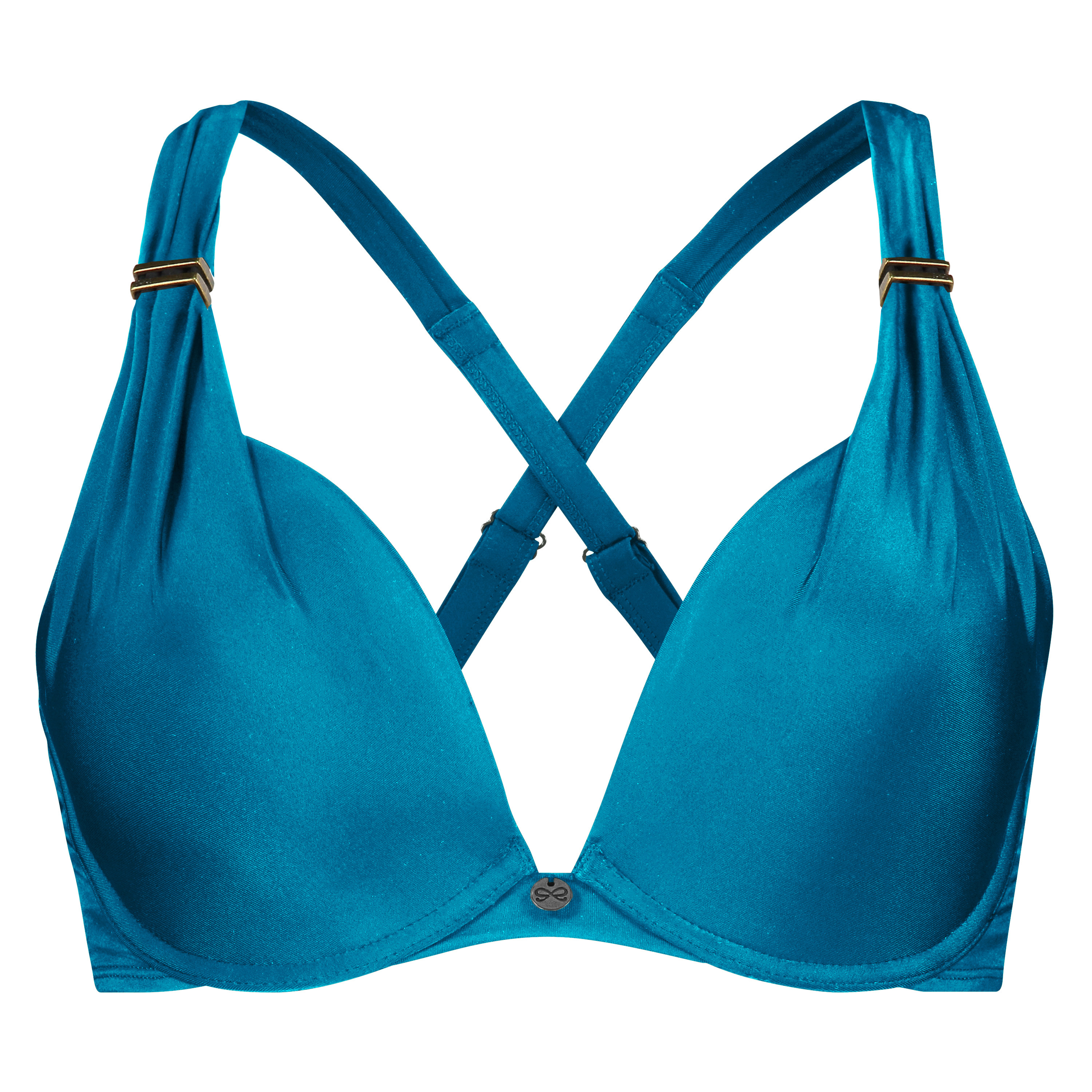 Top de bikini con aros preformado Sunset Dreams Copa E +, Azul, main