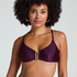 Crop top de bikini Costa, Morado