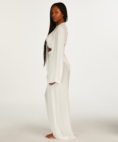 Top de manga larga Knot, Blanco