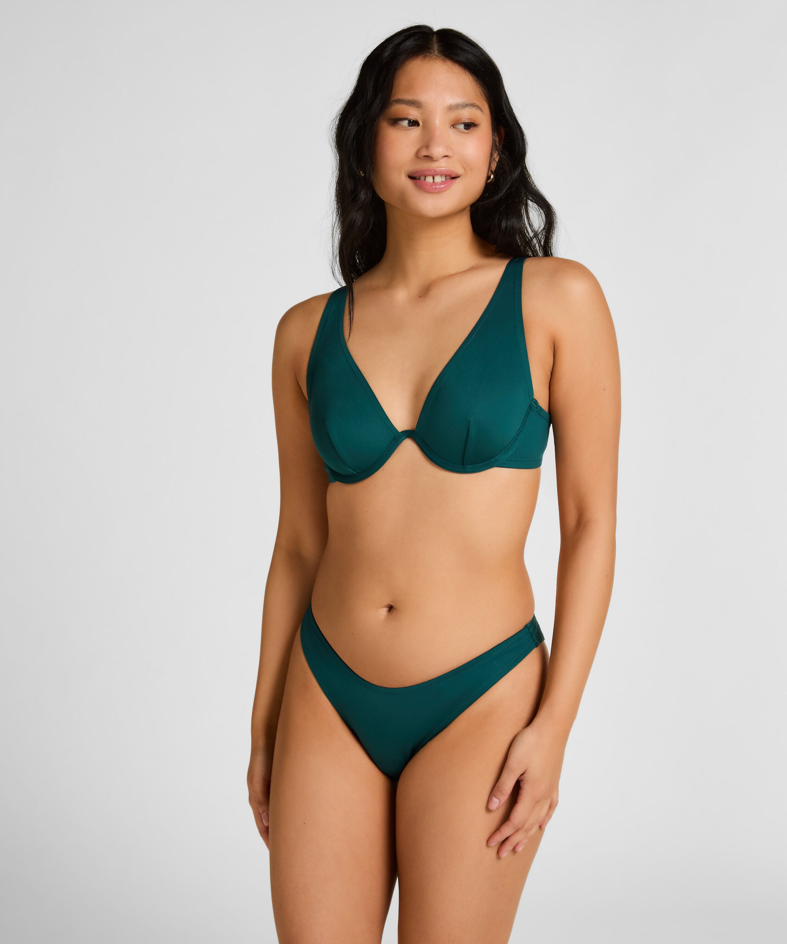 Braguita de bikini de tiro alto de neopreno