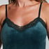 Camiseta top Velours Lace, Verde