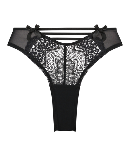 Brasile&ntilde;a alta y con abertura Uma, Negro