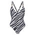 Traje de ba&ntilde;o Zebra, Negro