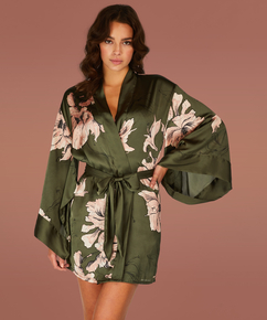 Kimono Satin Bloom, Verde