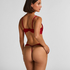 Tanga de talle alto Cordelie, Rojo