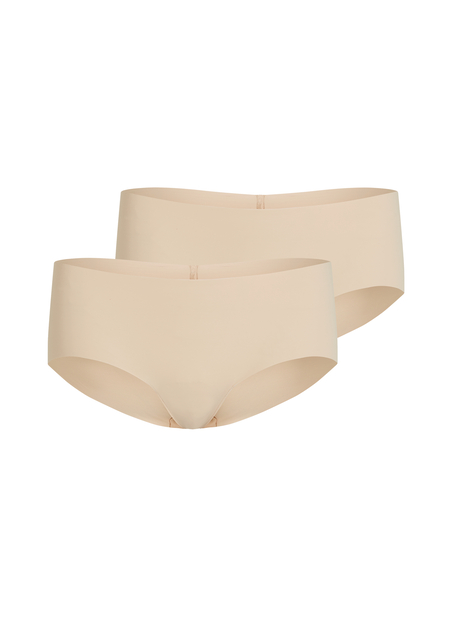 Lote de 3 pantalones cortos invisibles, Beige