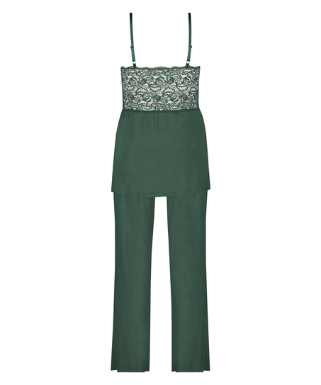 Conjunto de pijama Vera Lace, Verde
