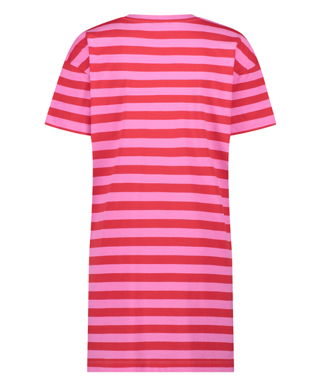 Camisón de escote redondo, Rosa
