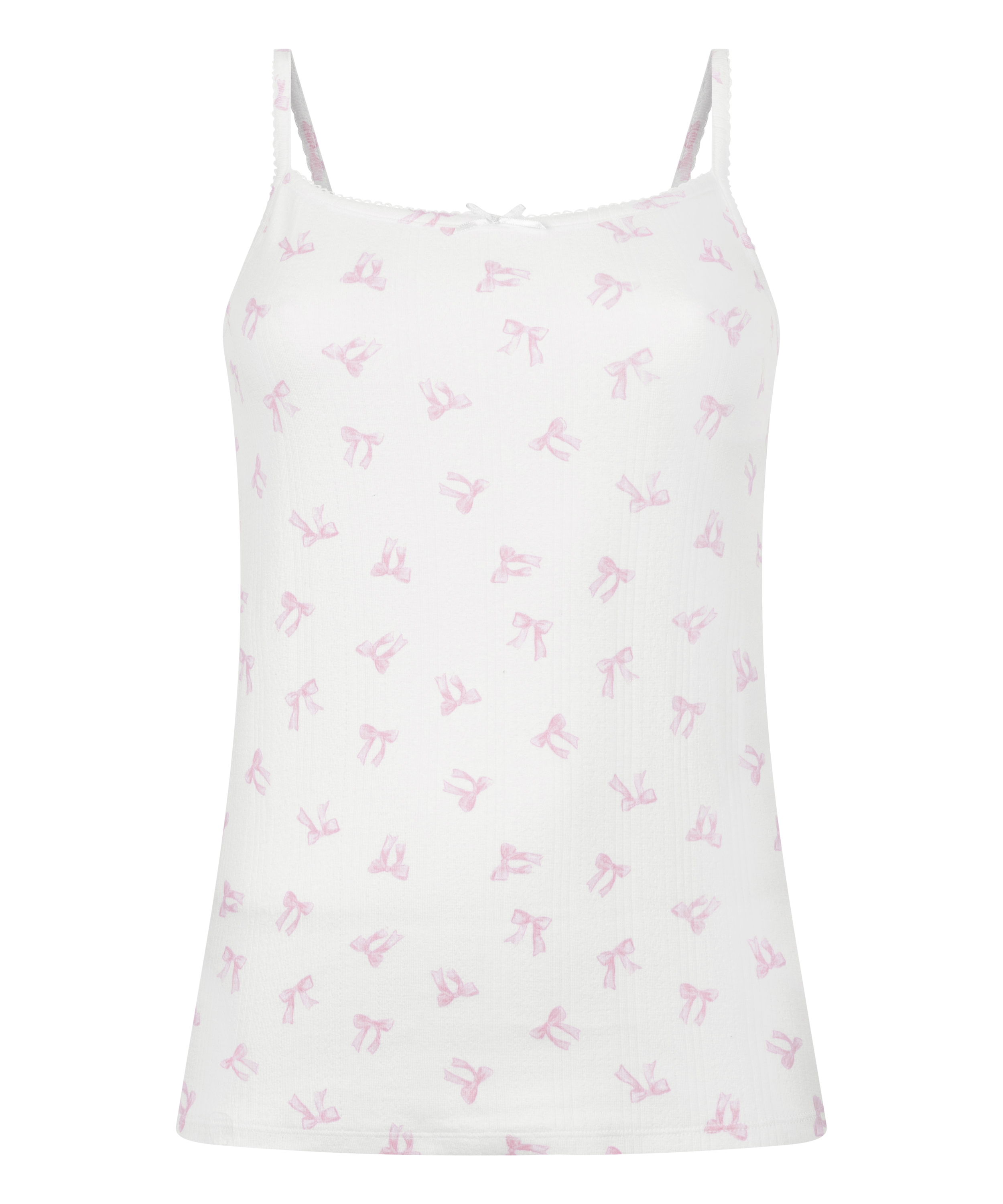 Camisola en pointelle, Blanco, main