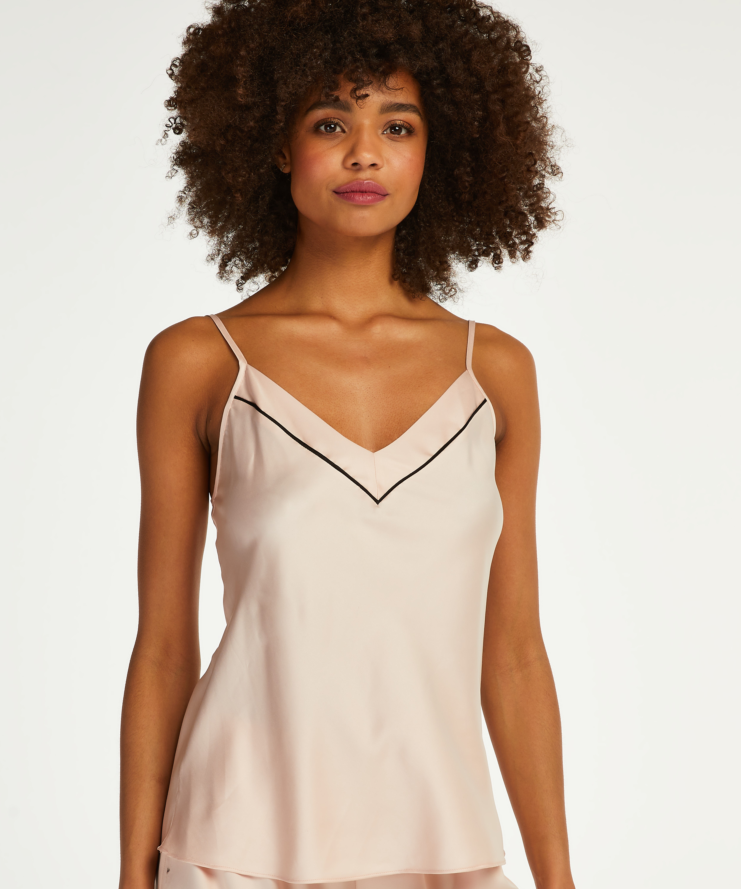 Top satinado Bow, Rosa, main