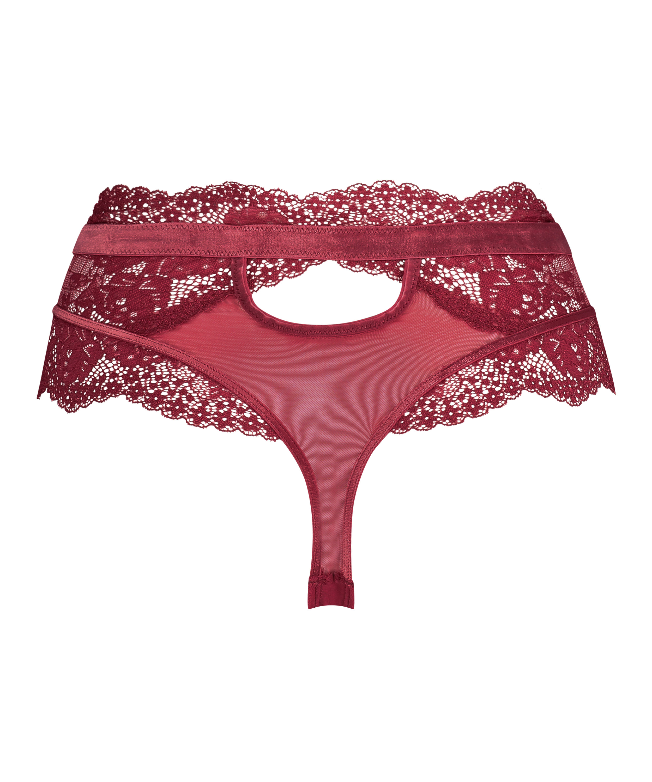 Tanga de corte alto Maureen Rebecca Mir, Rojo, main