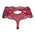 Tanga de corte alto Maureen Rebecca Mir, Rojo