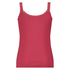 Singlet top cami rib lace, Rojo