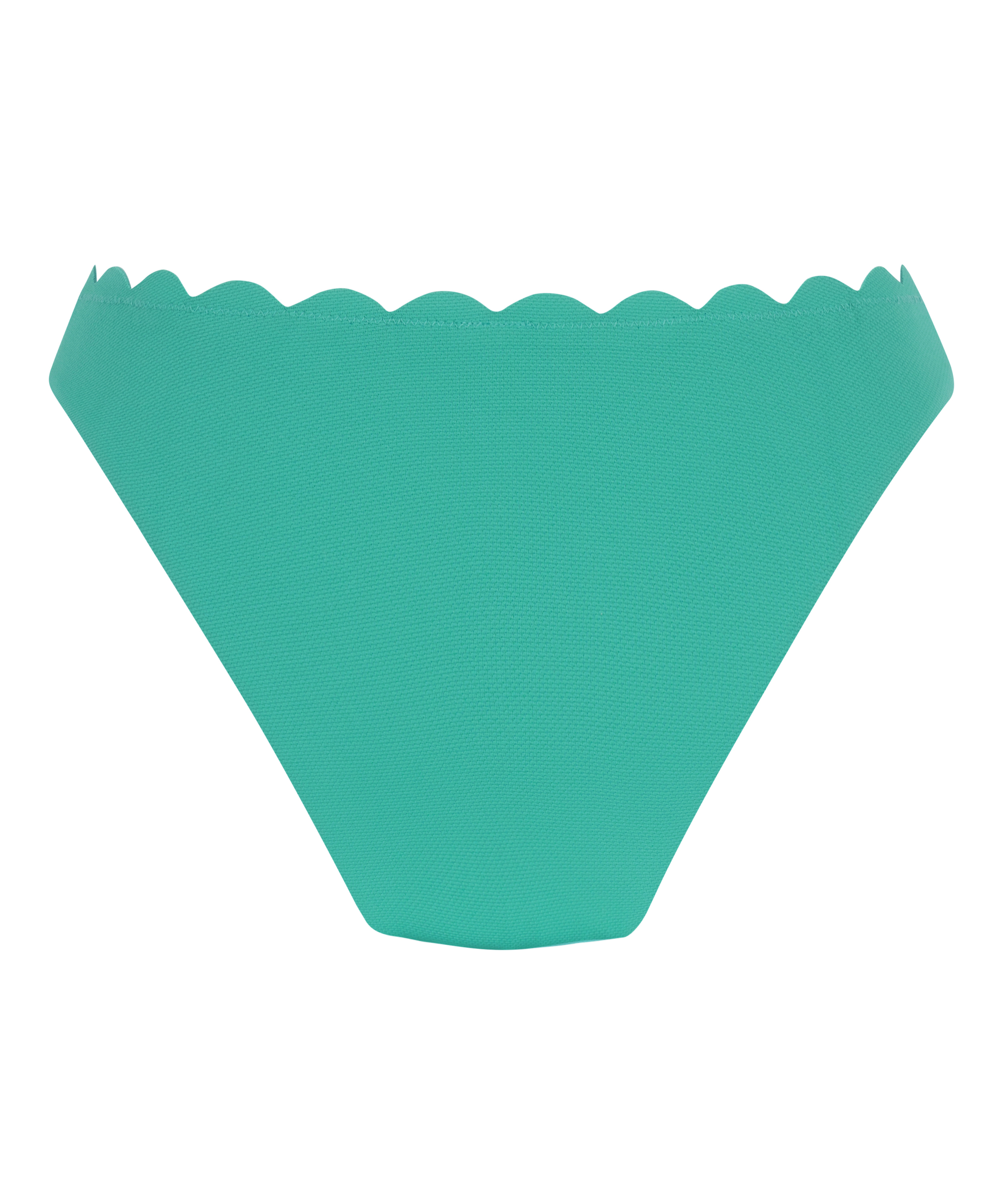 Braguita de Bikini de Corte Alto Scallop, Verde, main
