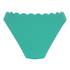 Braguita de Bikini de Corte Alto Scallop, Verde
