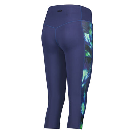Capri con dise&ntilde;o y cintura alta de nivel 2 de HKMX, Azul