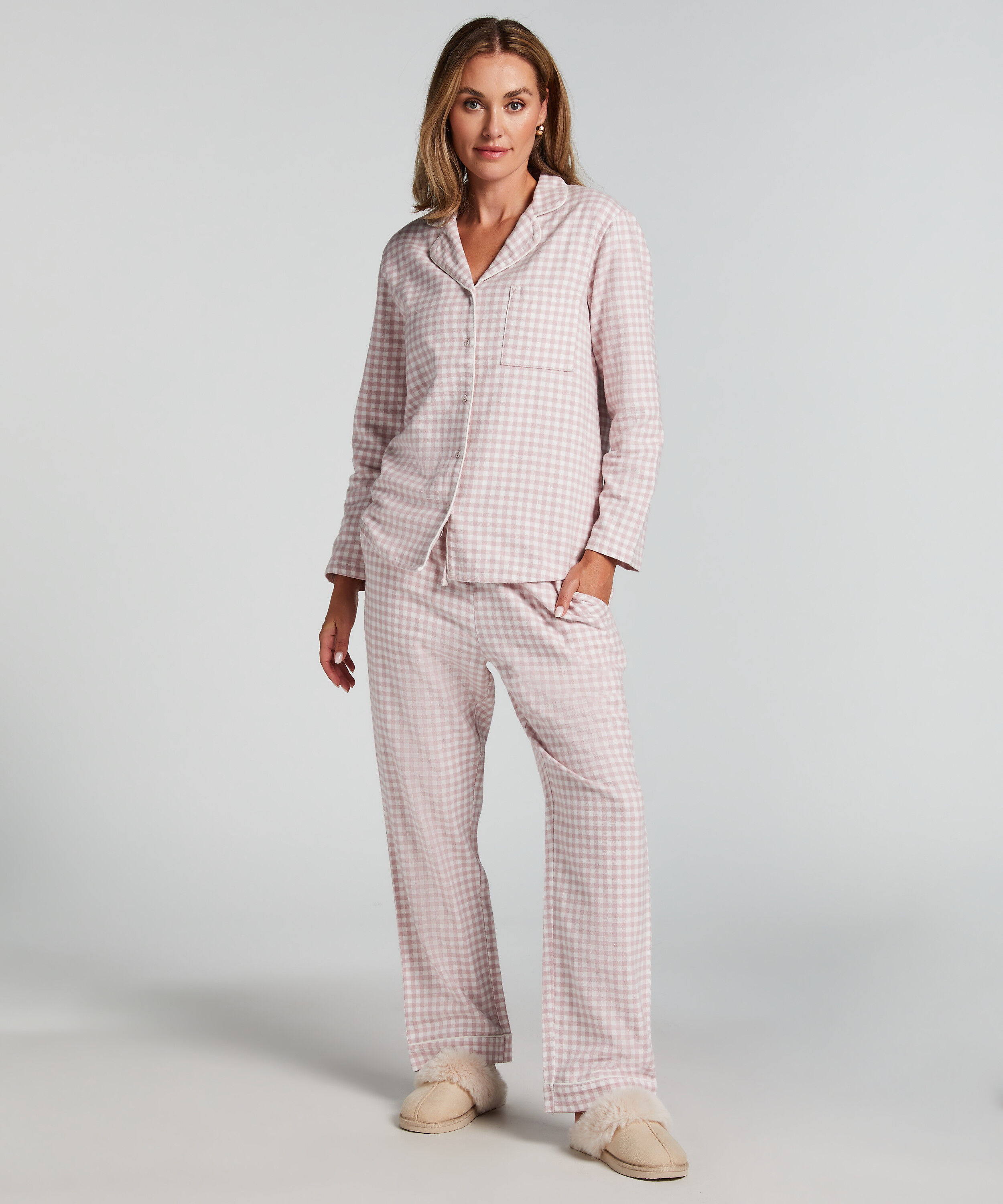 Top de pijama Flanel Essentials