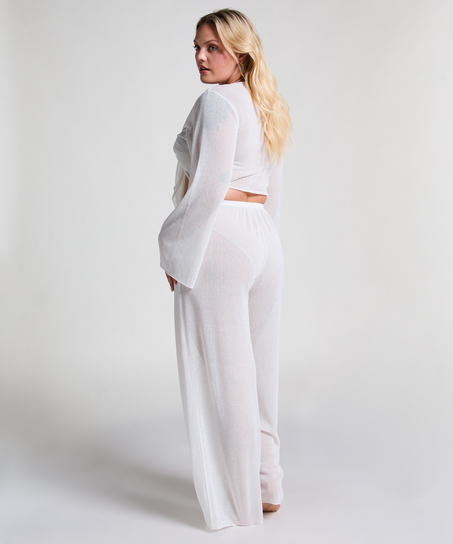 Top de playa de punto, Blanco