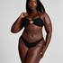 Braguita de bikini de tiro alto Cabo, Negro