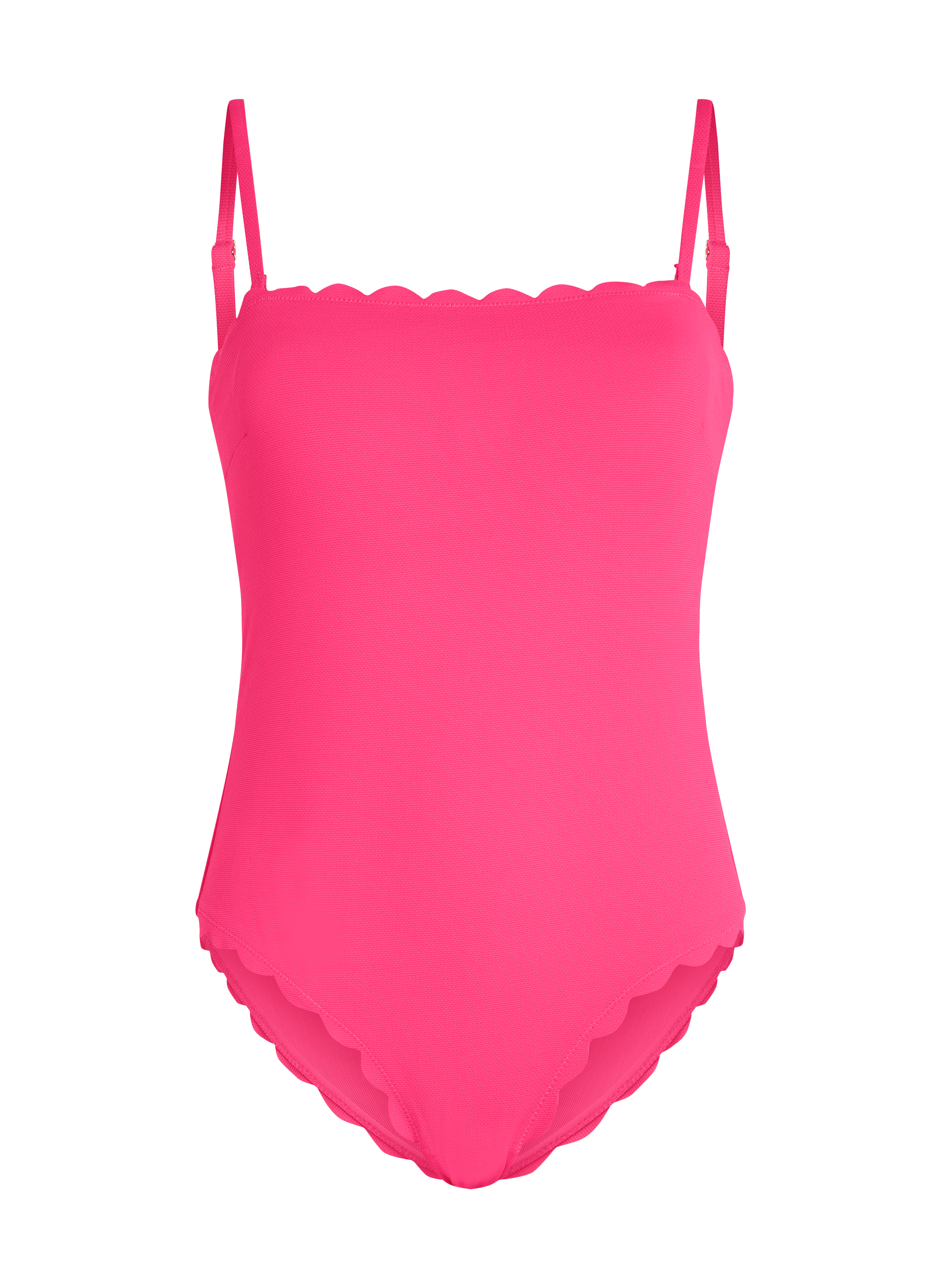 Bañador Bandeau Scallop, Rosa, main