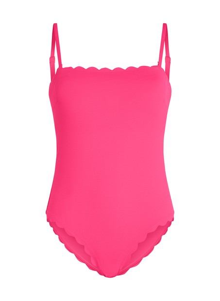 Bañador Bandeau Scallop, Rosa