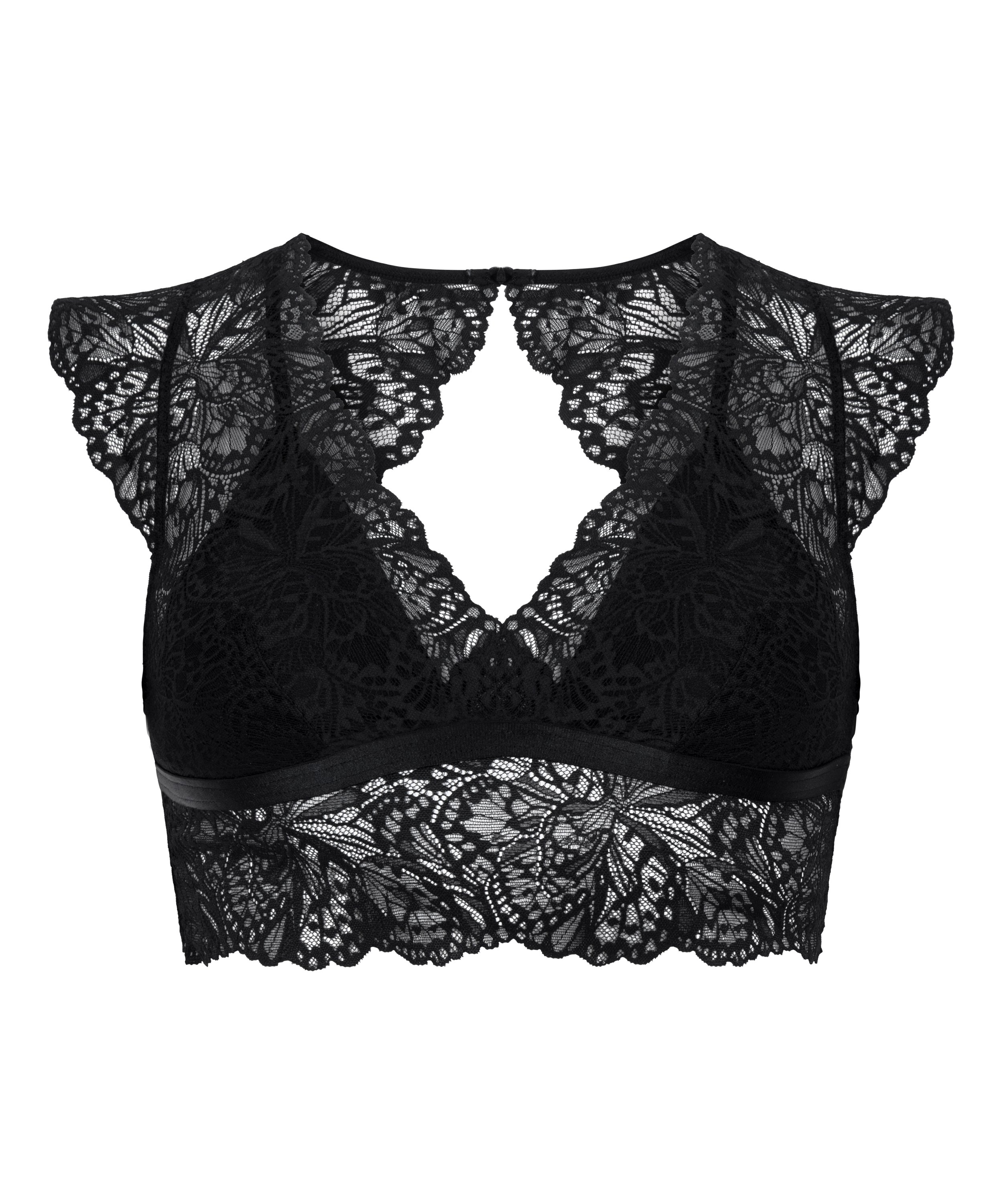 Bralette Posie, Negro, main