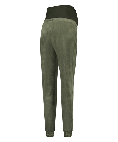 Pantalones de ch&aacute;ndal premam&aacute; Velours Pintuck, Verde