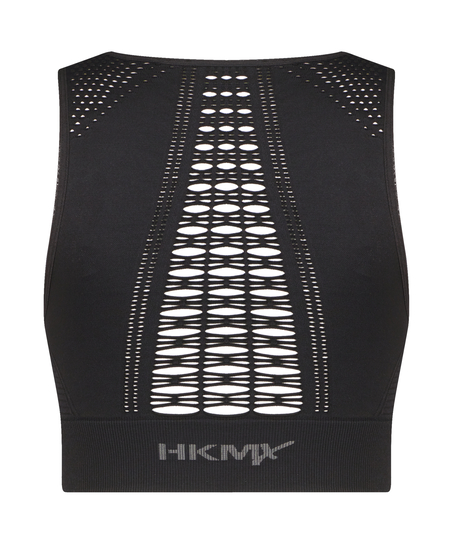 HKMX Sujetador deportivo Karma Seamless Level 2, Negro
