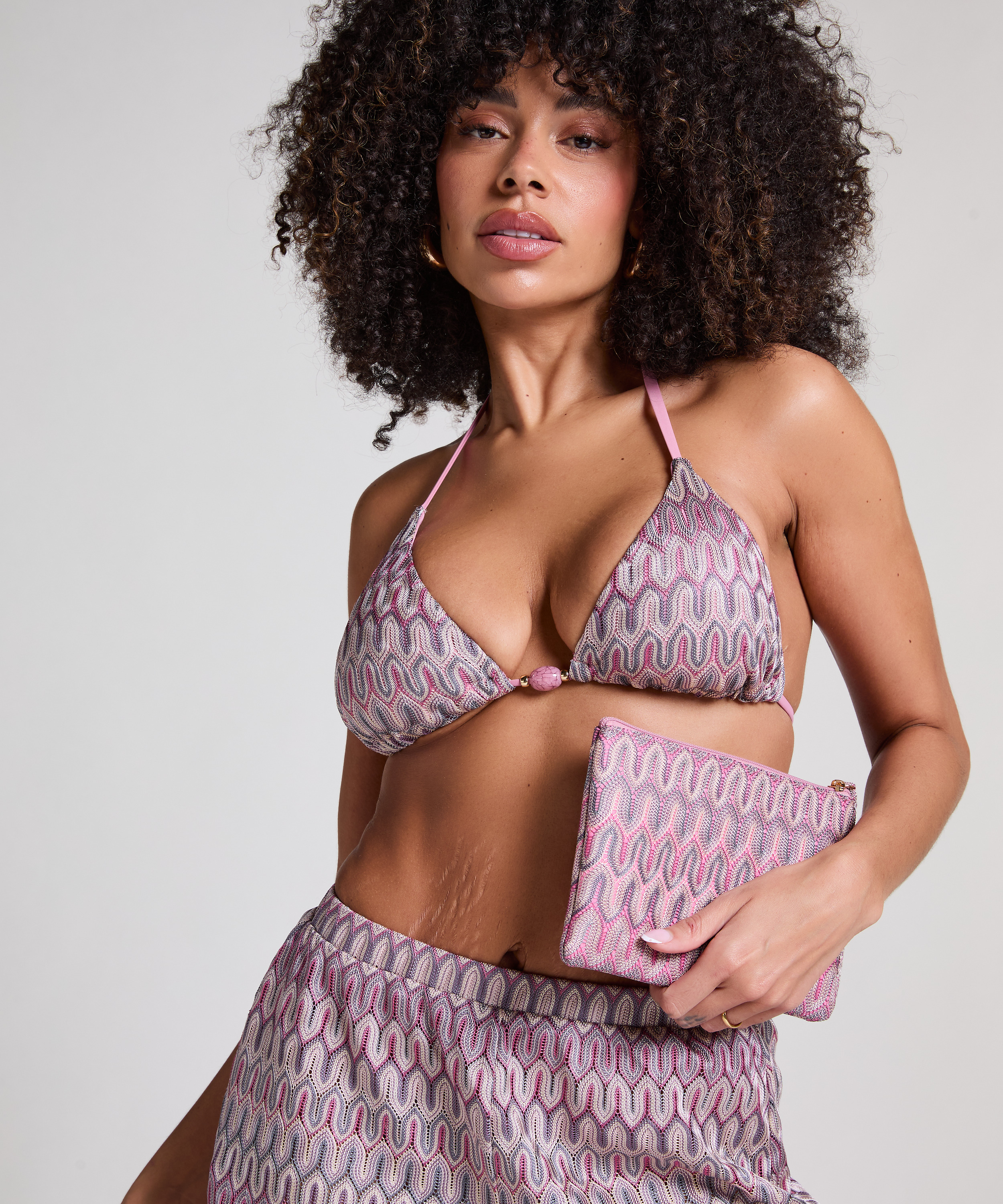 Clutch para bikini Cali, Rosa, main