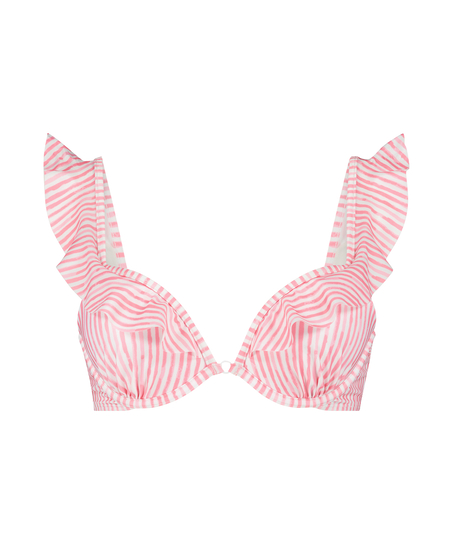 Top de bikini push-up con aros preformado Julia, Rosa