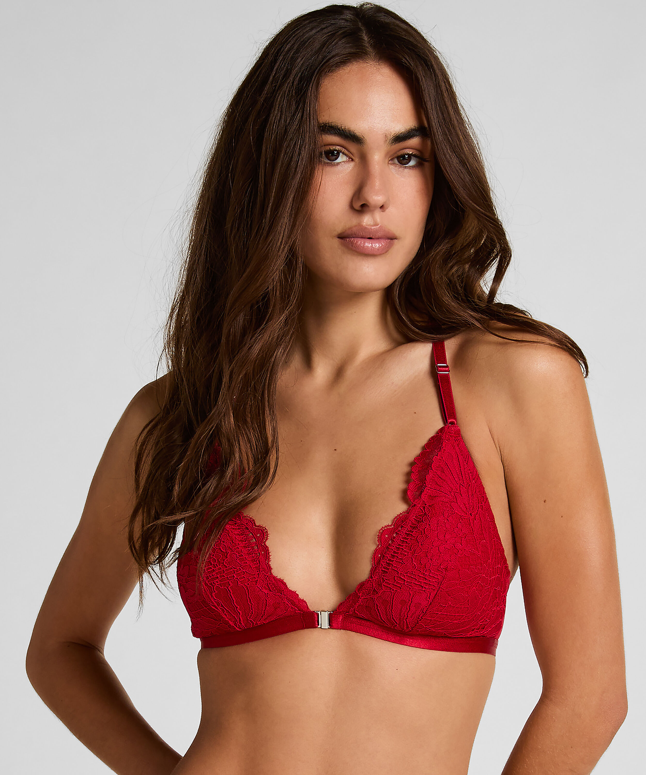 Bralette triangular Whitney, Rojo Bralette triangular Whitney, Rojo