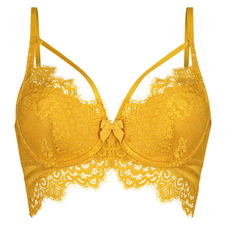 Sujetador longline de aros preformado Marilee, Amarillo