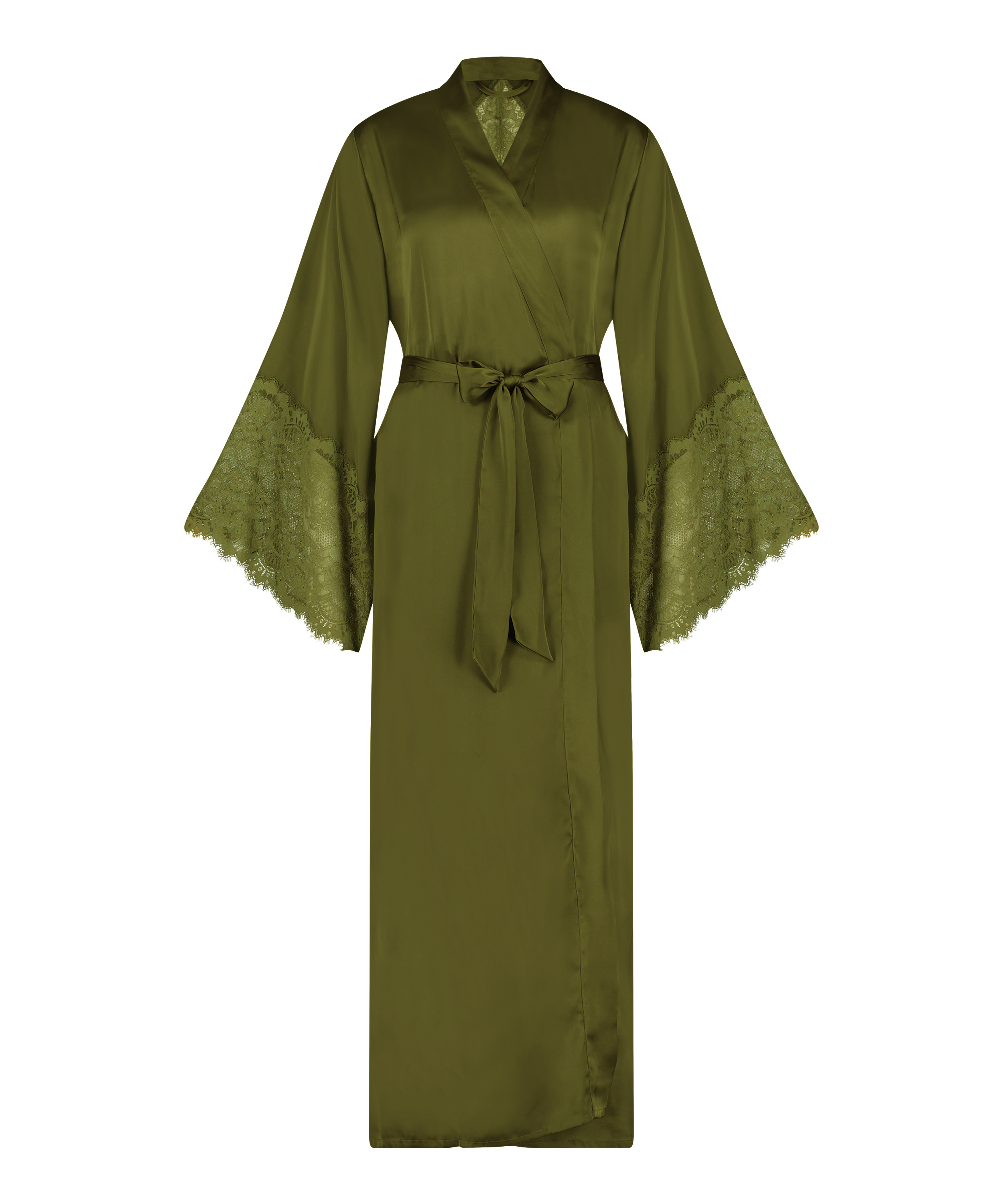 Kimono de sat&eacute;n, Verde, main