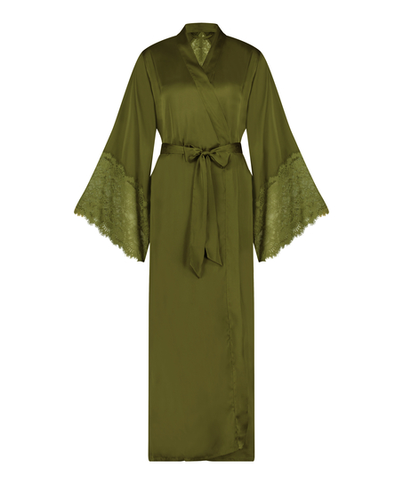 Kimono de sat&eacute;n, Verde